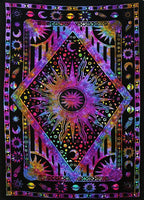Wall-mounted sun moon tapestry psychedelic tapestry bohemian wall-mounted dormitory beach single - Grand Goldman