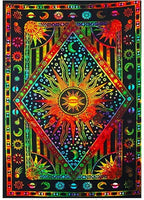 Wall-mounted sun moon tapestry psychedelic tapestry bohemian wall-mounted dormitory beach single - Grand Goldman