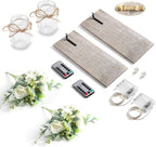 Wall Decor Mason Jar Sconces - Home Decor Wall Art Hanging Design with Remote Control LED Fairy Lights and White Rose, Farmhouse Wall Decorations for Bedroom Living Room Lights Set of Two - Grand Goldman