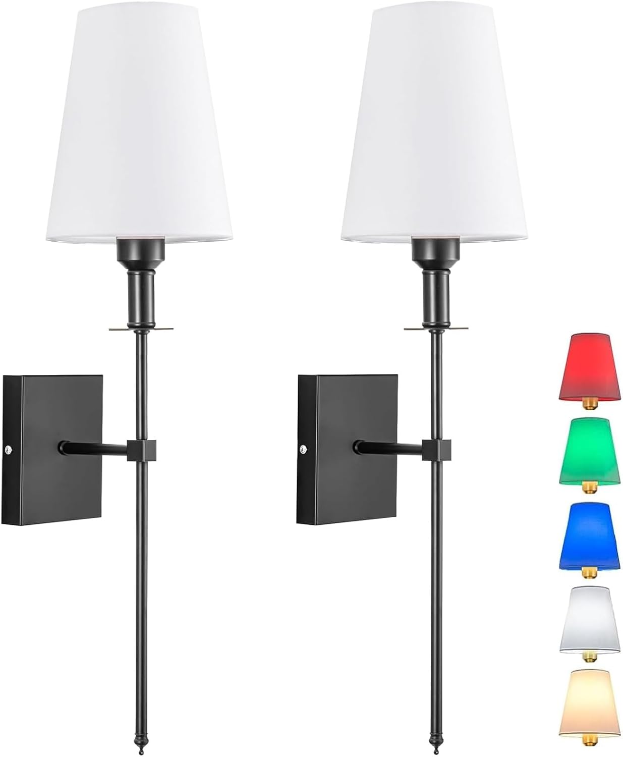 Wall Lights Battery Operated Wall Sconces Set Of 2，Indoor not Hardwired Fabric Shade Fixtures,Rechargeable Wireless Wall Sconces With Dimmable Remote Control,for Bedroom,Farmhouse ( Color : Gold ) - Grand Goldman