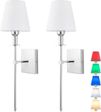 Wall Lights Battery Operated Wall Sconces Set Of 2，Indoor not Hardwired Fabric Shade Fixtures,Rechargeable Wireless Wall Sconces With Dimmable Remote Control,for Bedroom,Farmhouse ( Color : Gold ) - Grand Goldman