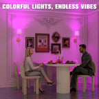 Wall Lights Battery Operated Wall Sconces Set of 2,Gold Wireless Wall Sconces with Remote,9 Colors Modes Rechargeable Wall lamp for Bedroom Living Room - Grand Goldman