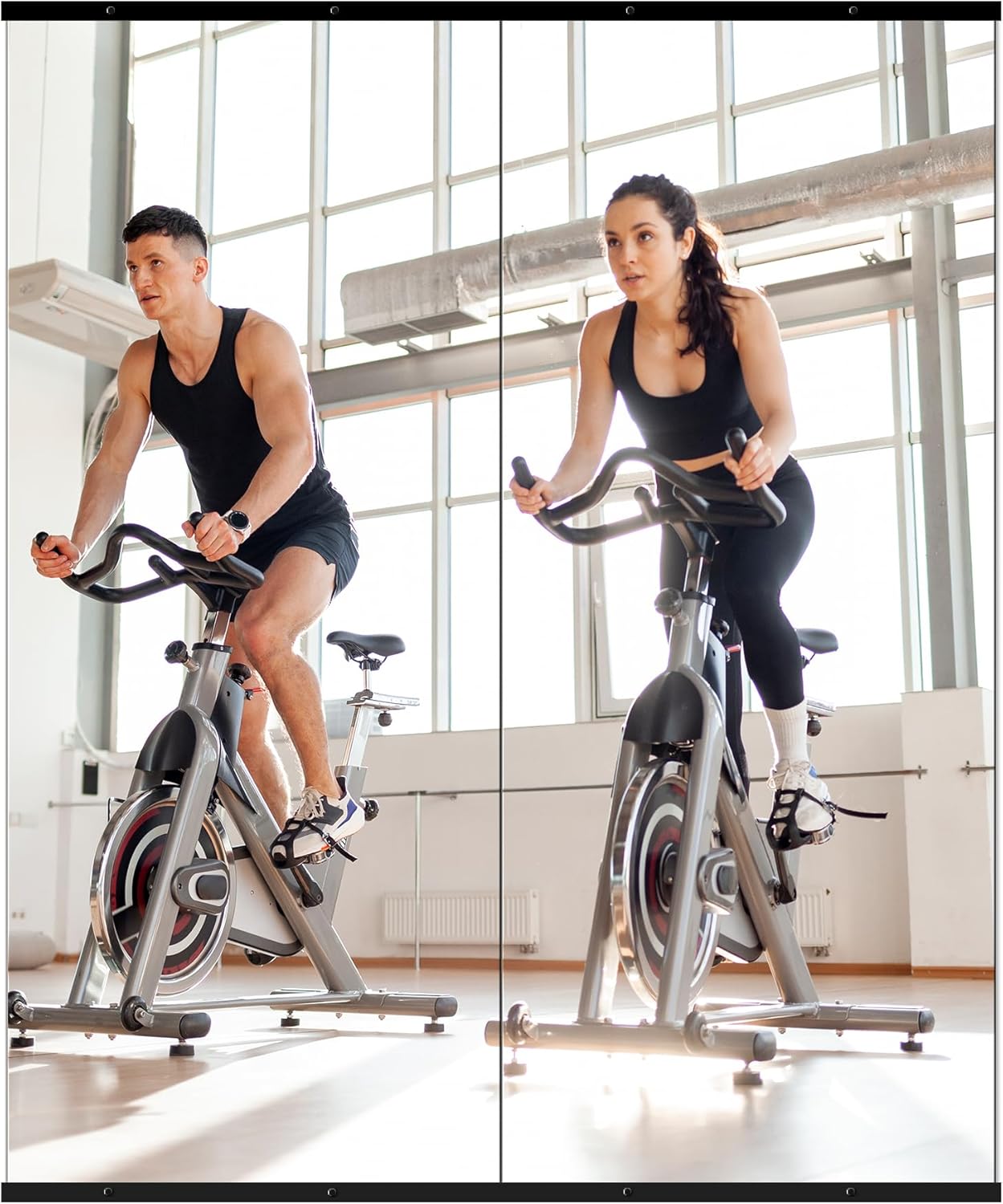 Wall Mirror Full Length Mirror for Wall,Home Gym Mirror 14''x12'' x 12PCS, Glass Frameless Body Mirror Wall-Mounted for Gym, Bedroom, Living Room, Over The Door - Grand Goldman