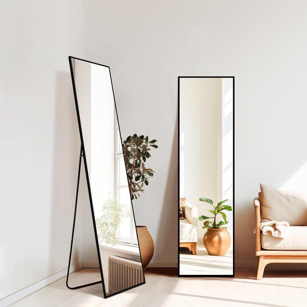 Wall Mirror Full Length Mirror for Wall,Home Gym Mirror 14''x12'' x 12PCS, Glass Frameless Body Mirror Wall-Mounted for Gym, Bedroom, Living Room, Over The Door - Grand Goldman