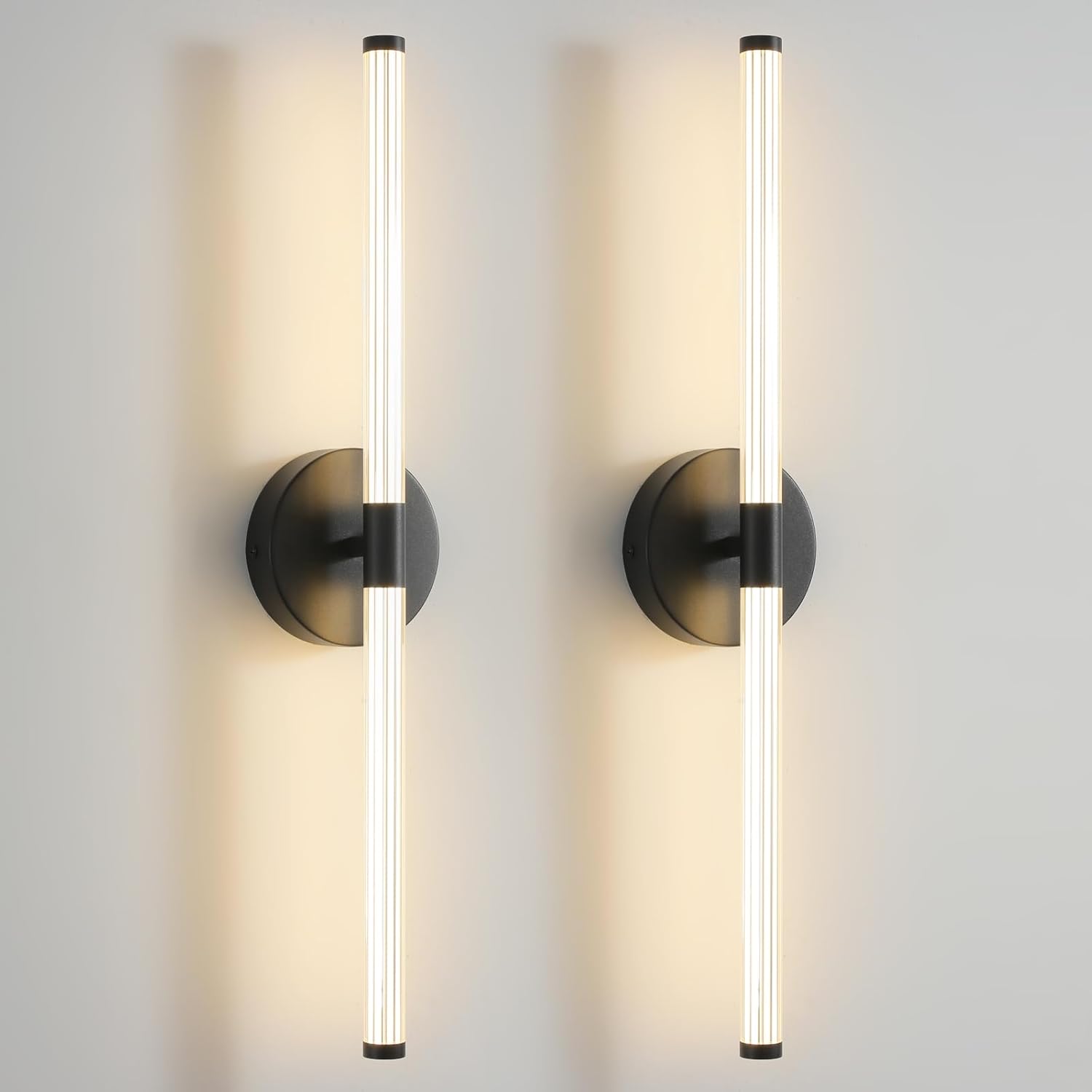 Wall Sconces Set of Two Brushed Brass Gold 🔥🔥🔥 Sconces Wall Lighting with Clear Glass Wall Lamp Modern Wall Sconce Wall Light Fixtures Sconces Wall Decor Set of 2 Wall scones, Wall Lights Set of 2 - Grand Goldman