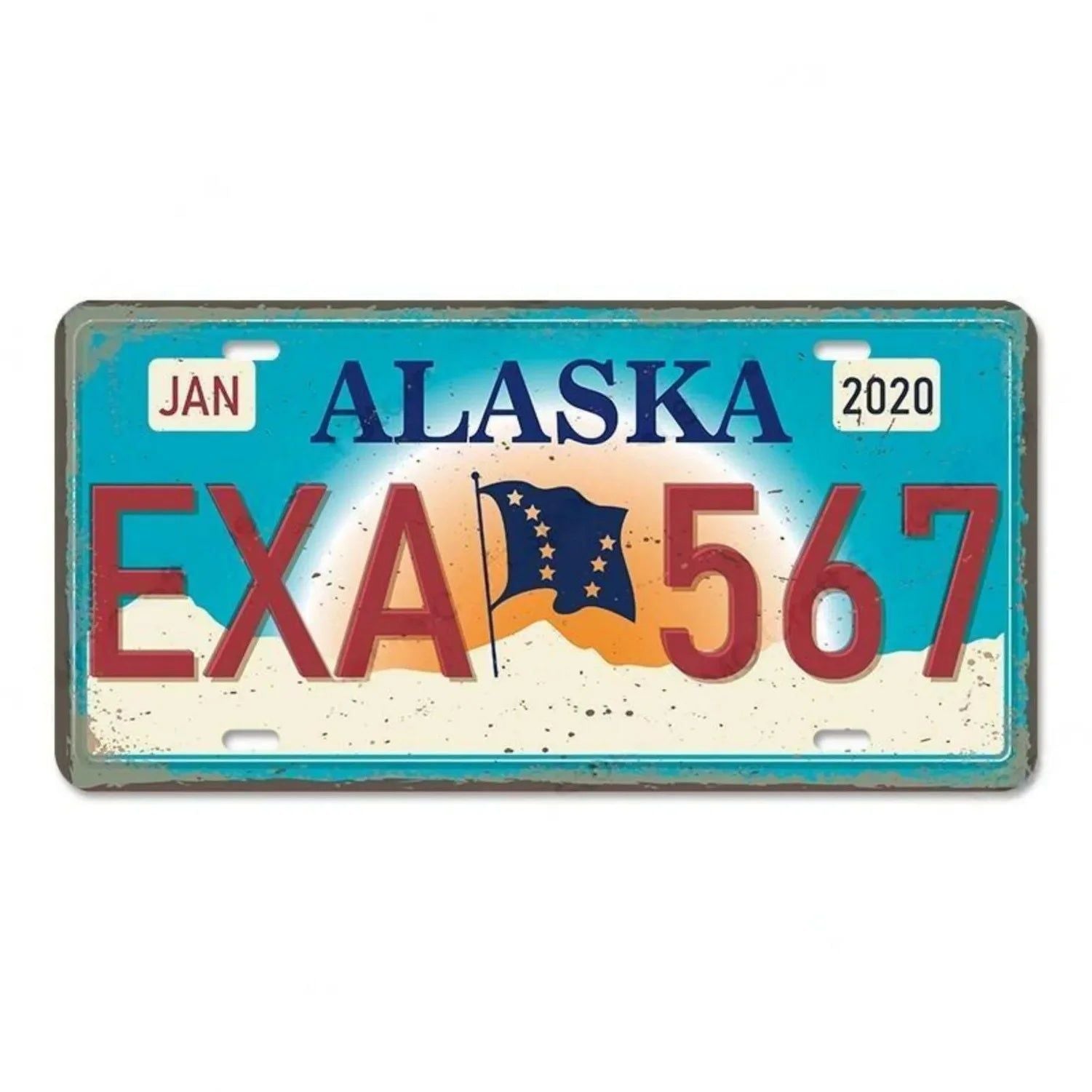 Washington New York Nevada Metal Tin Signs Vintage Plaque Auto License Plate Embossed Tag Garage Bars Pubs Clubs Home Wall Decor - Grand Goldman