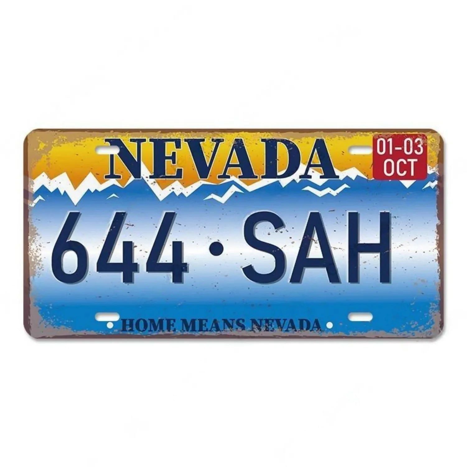 Washington New York Nevada Metal Tin Signs Vintage Plaque Auto License Plate Embossed Tag Garage Bars Pubs Clubs Home Wall Decor - Grand Goldman
