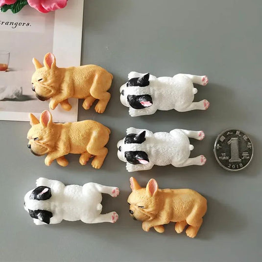 Welsh Corgi Magnet Fridge Small Puppy Sleeping Animal Cute Dog 3d Stereo Resin Refrigerator Kawaii Magnet Magnetic Stickers - Grand Goldman