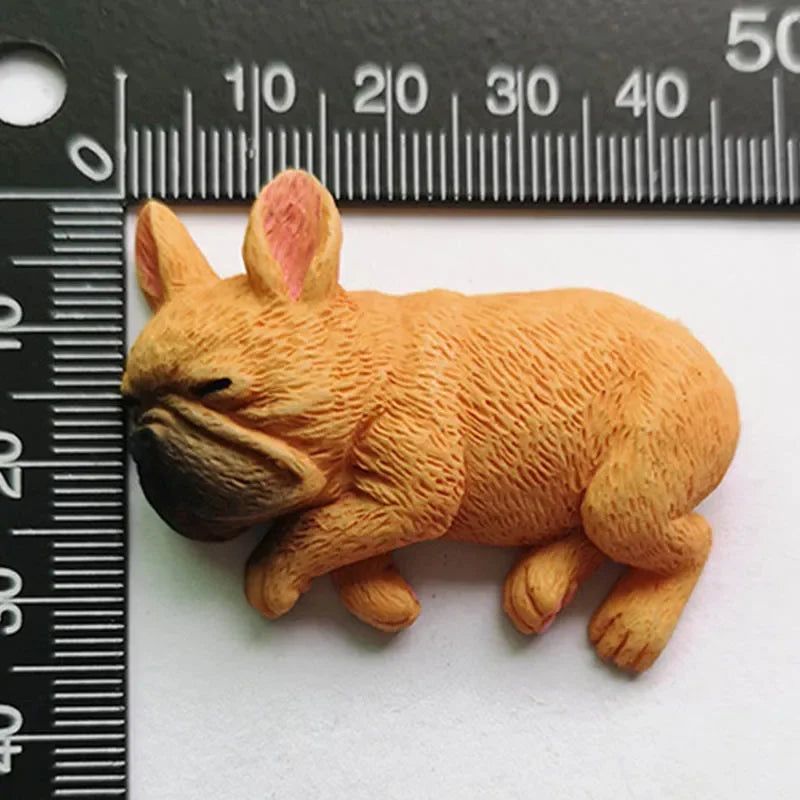 Welsh Corgi Magnet Fridge Small Puppy Sleeping Animal Cute Dog 3d Stereo Resin Refrigerator Kawaii Magnet Magnetic Stickers - Grand Goldman