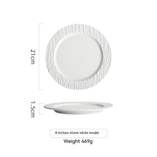 Western Cuisine Plate Plate Dish Disc Ceramic Household - Grand Goldman