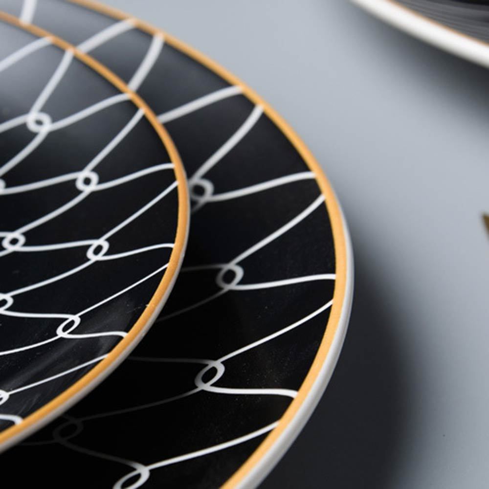 Western Dishes, Ceramic Dishes, Nordic Style Dishes Set - Grand Goldman