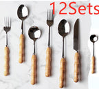 Western steak, knife, fork and spoon - Grand Goldman