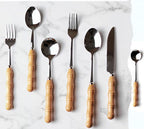 Western steak, knife, fork and spoon - Grand Goldman