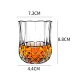 Whiskey Glass Wine Glass Foreign Wine Glass Crystal Glass Octagonal Glass Thickened Bar Glass Set Beer Glass - Grand Goldman