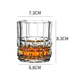 Whiskey Glass Wine Glass Foreign Wine Glass Crystal Glass Octagonal Glass Thickened Bar Glass Set Beer Glass - Grand Goldman