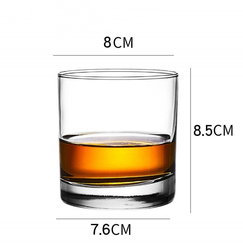 Whiskey Glass Wine Glass Foreign Wine Glass Crystal Glass Octagonal Glass Thickened Bar Glass Set Beer Glass - Grand Goldman