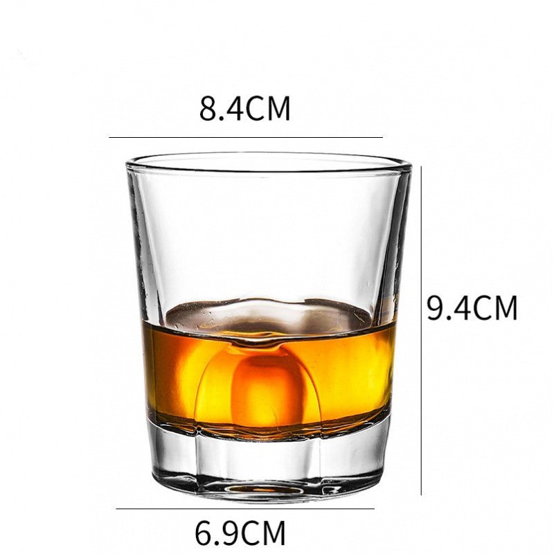Whiskey Glass Wine Glass Foreign Wine Glass Crystal Glass Octagonal Glass Thickened Bar Glass Set Beer Glass - Grand Goldman