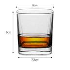 Whiskey Glass Wine Glass Foreign Wine Glass Crystal Glass Octagonal Glass Thickened Bar Glass Set Beer Glass - Grand Goldman