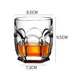 Whiskey Glass Wine Glass Foreign Wine Glass Crystal Glass Octagonal Glass Thickened Bar Glass Set Beer Glass - Grand Goldman