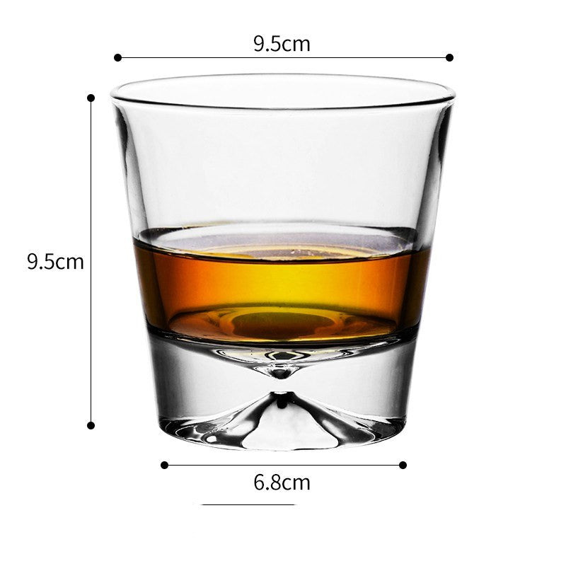 Whiskey Glass Wine Glass Foreign Wine Glass Crystal Glass Octagonal Glass Thickened Bar Glass Set Beer Glass - Grand Goldman