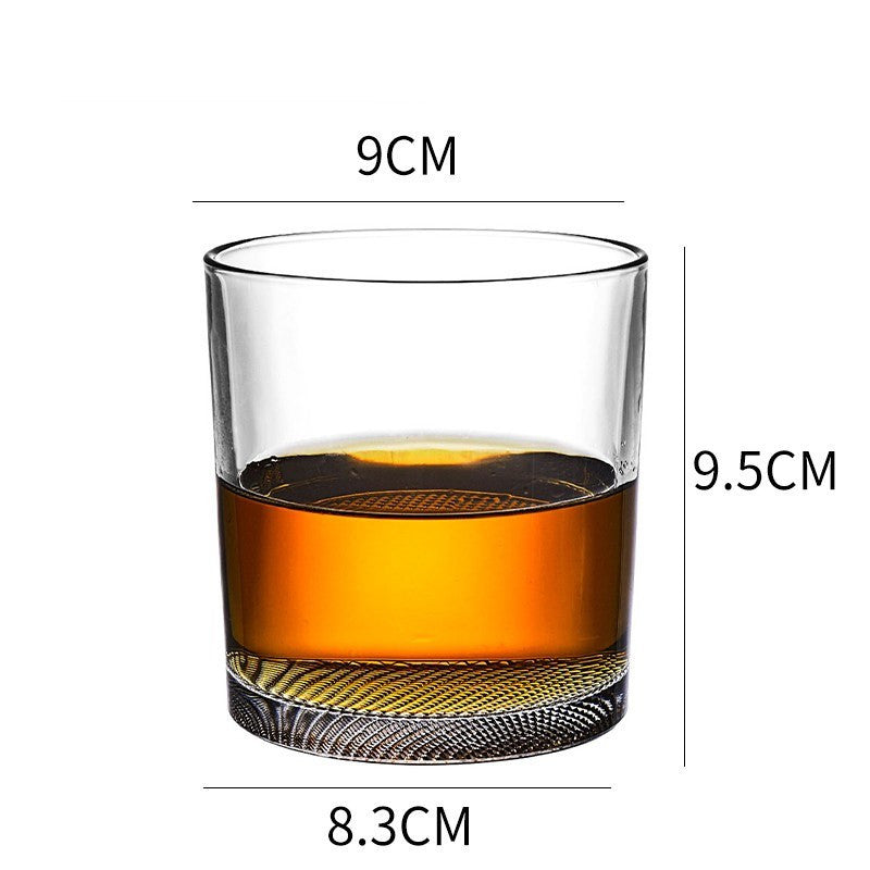 Whiskey Glass Wine Glass Foreign Wine Glass Crystal Glass Octagonal Glass Thickened Bar Glass Set Beer Glass - Grand Goldman