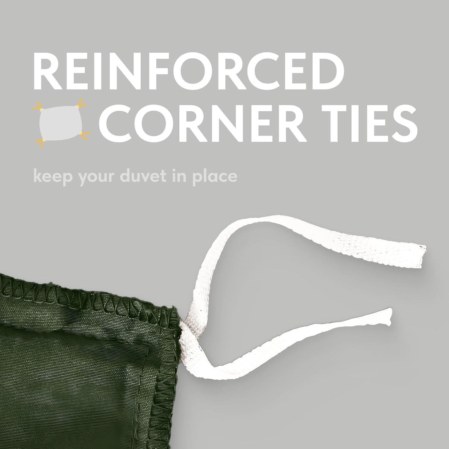 White Classic Dark Green Duvet Cover King Size, Microfiber Duvet Cover with Zipper, Duvet Cover Set with 2 Pillow Shams, Luxury Soft Comforter Cover King Size, 104 x 90 | Comforter Not Included - Grand Goldman