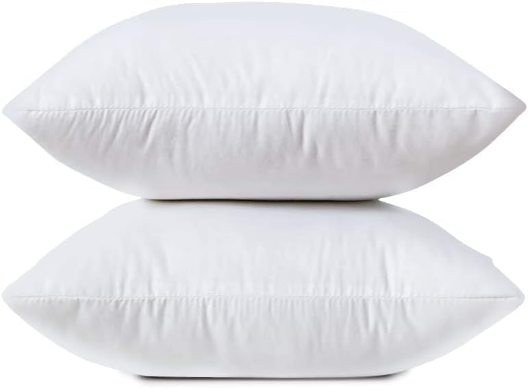 White Euro Bed 26x26 Pillow Inserts Hotel Quality Specially Supplied (Set of 2) - Grand Goldman