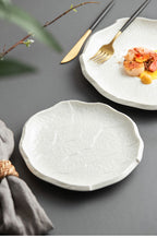 White Plate Western Foodsteak Plate Household Ceramic Dishes - Grand Goldman