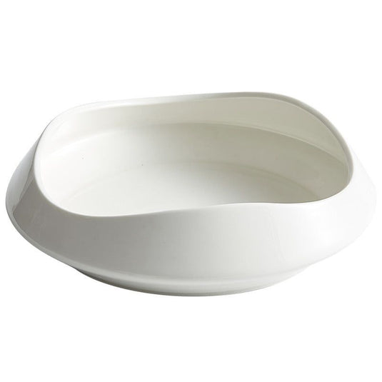 White Porcelain Tableware Guanshan Plate Household Ceramic Dishes - Grand Goldman