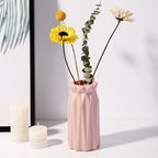White Porcelain Vase Simple Modern Style Floor-to-ceiling Tall Vase - Grand Goldman