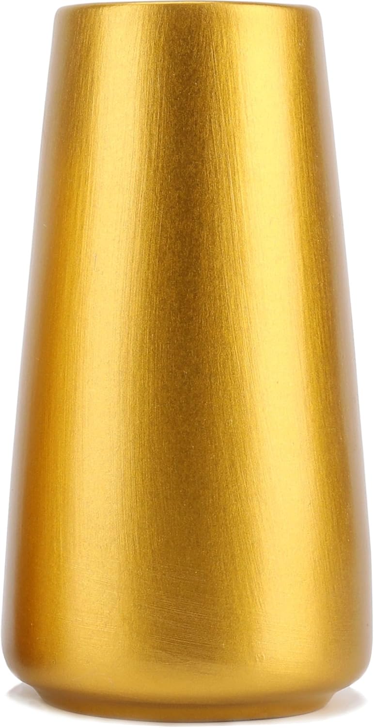 White Vase - White Ceramic Vase, 6“ White Flower Vase, Boho Vase for Pampas Grass, Small White Vase for Flowers, Minimalist Modern Vase for Home Decor, Table Shelf Living Room Farmhouse Decor - Grand Goldman