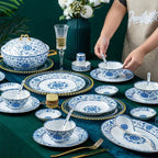 Wholesale European Simple Fengyu Classic Enamel Porcelain Dinnerware Sets - Grand Goldman