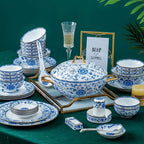 Wholesale European Simple Fengyu Classic Enamel Porcelain Dinnerware Sets - Grand Goldman