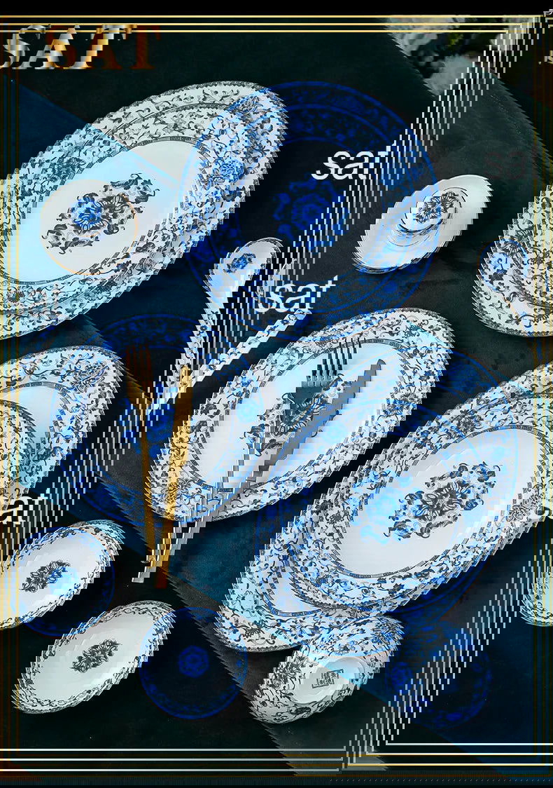 Wholesale European Simple Fengyu Classic Enamel Porcelain Dinnerware Sets - Grand Goldman