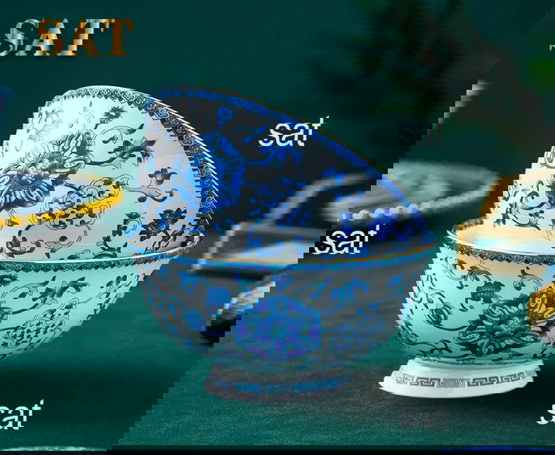 Wholesale European Simple Fengyu Classic Enamel Porcelain Dinnerware Sets - Grand Goldman