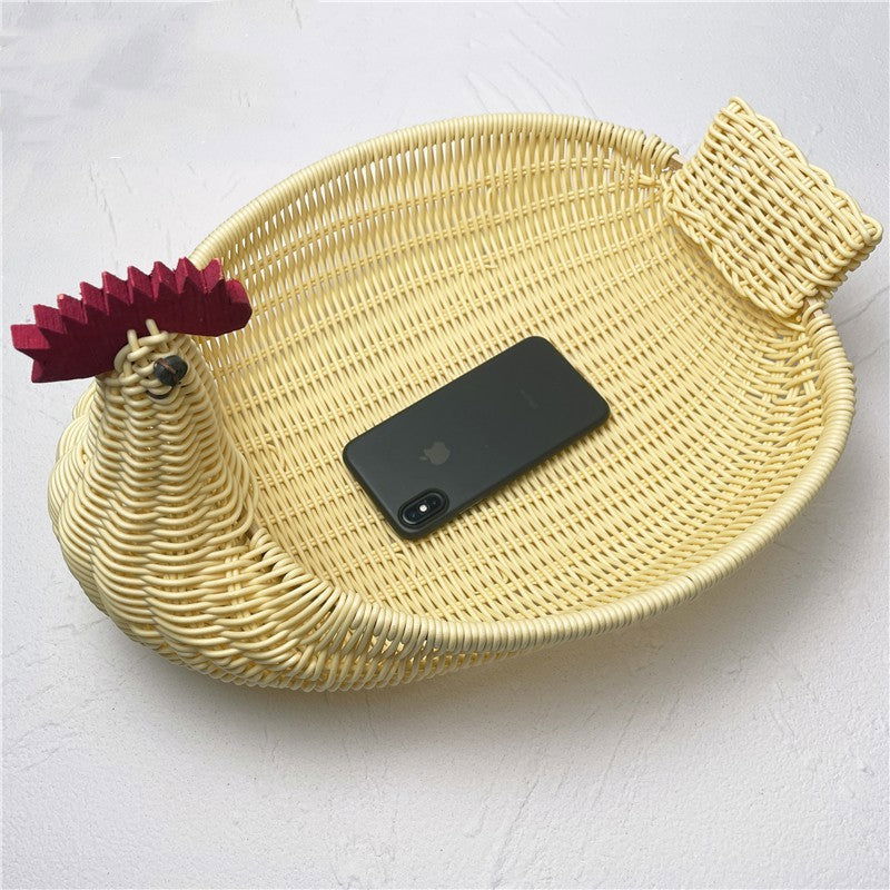 Wicker Woven Basket Bamboo Basket Rattan Woven Bamboo Basket Ornaments Storage Basket - Grand Goldman