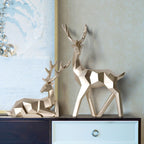 Windsor Deers Sculpture Resin Statue Decoration Home Decor Statues Deer Figurines Modern Decoration Table Ornament - Grand Goldman