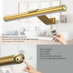 Wireless Picture Light Battery Operated,Rechargeable Painting Light with Remote Control, Metal Art Light Display Lamp,3 Modes,Dimmable Dartboard Light with Timer for Frame Gallery,300LM, Gold - Grand Goldman