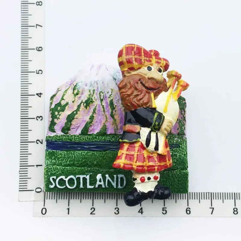 Wold Tourist Souvenir Fridge Magnets Cute Latin America Carnival Scotland Italy Croatian Miami India Stickers for Refrigerator - Grand Goldman