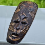 Wood Carving African Mask Decoration Ornaments - Grand Goldman