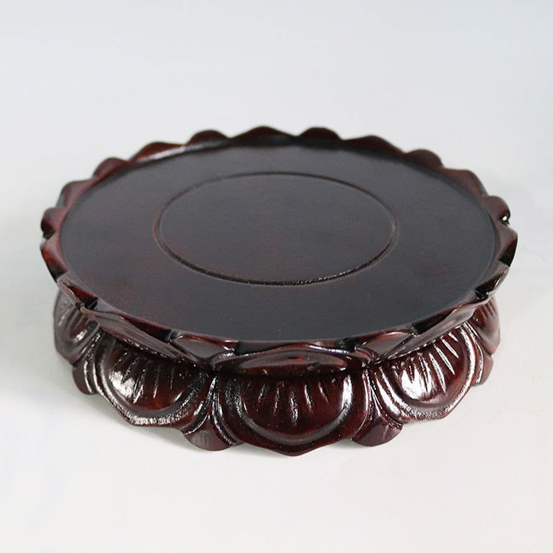 Wood Carving Guanyin Lotus Base - Grand Goldman
