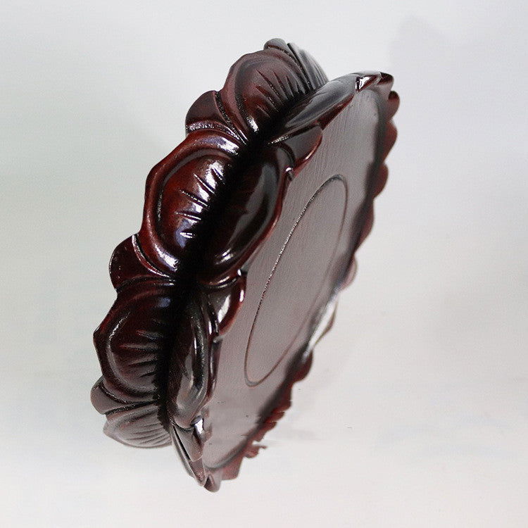 Wood Carving Guanyin Lotus Base - Grand Goldman