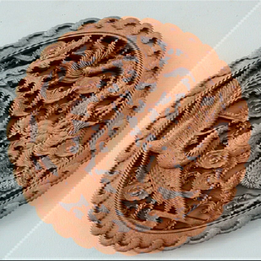 Wood Carving Pendant Solid Wood Hollow Carving Crafts - Grand Goldman