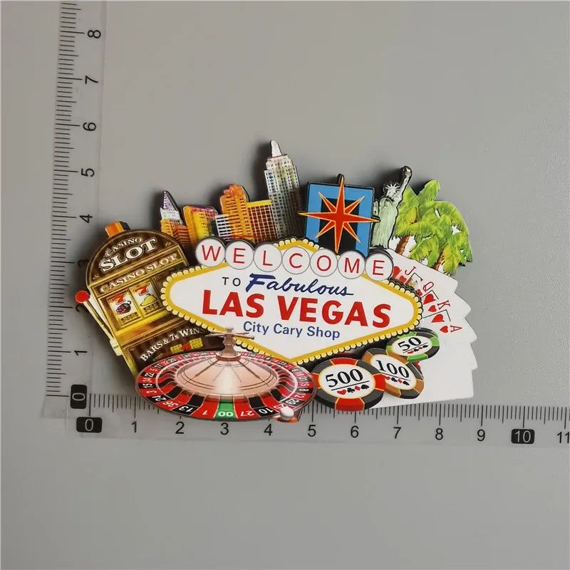 Wooden Refrigerator Magnet Travel Souvenir United States Barcelona Russia Canada Thailand Denmark Magnetic Fridge Sticker - Grand Goldman