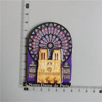 Wooden Refrigerator Magnet Travel Souvenir United States Barcelona Russia Canada Thailand Denmark Magnetic Fridge Sticker - Grand Goldman