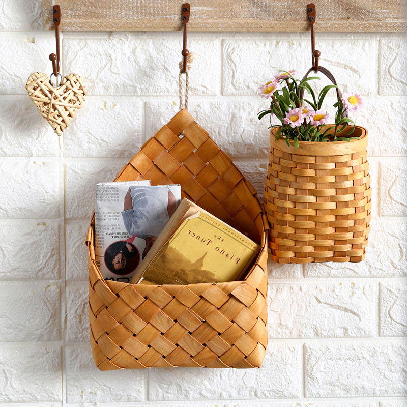 Wooden Wall Basket, Manual Storage Basket - Grand Goldman