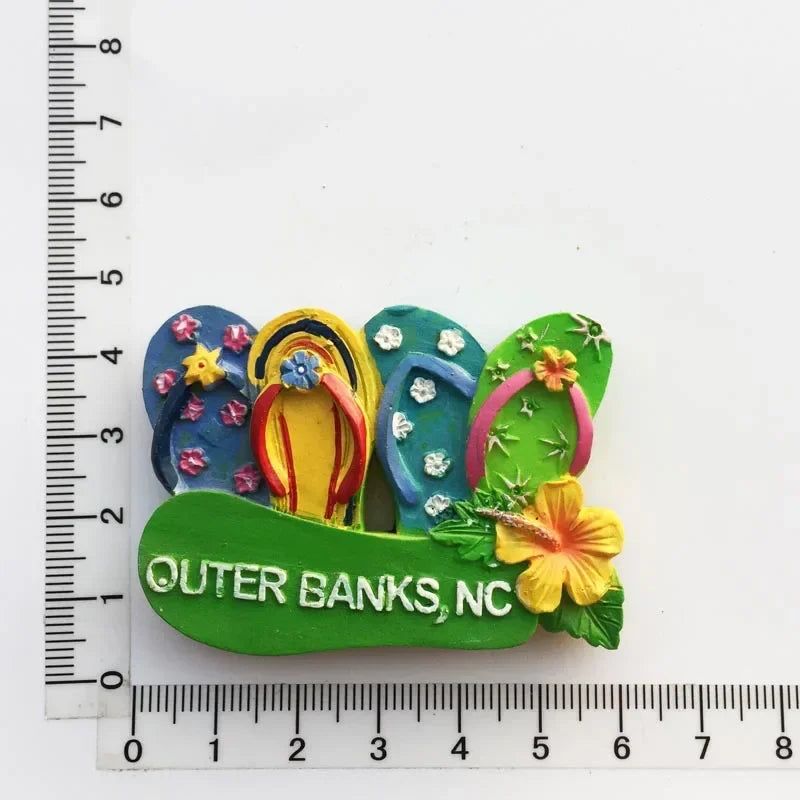 World Tourism Fridge Magnet Souvenir USA Las Vegas Florida Cultural Landscape Refrigerator Stickers Gift Set Home Decoration - Grand Goldman