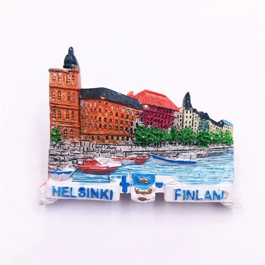 World Tourism Fridge Magnets Souvenir  Italy Spain French Denmark USA Austria Canada Australia Norway Luxembourg Fridge Stickers - Grand Goldman