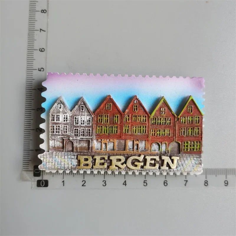 World Tourist Fridge Magnets Chios Greece Belgium France Spain  Norway Jordan PETRA Amsterdam Magnets Refrigerators Home Decor - Grand Goldman