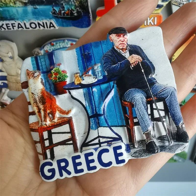 World Tourist Fridge Magnets Chios Greece Belgium France Spain  Norway Jordan PETRA Amsterdam Magnets Refrigerators Home Decor - Grand Goldman